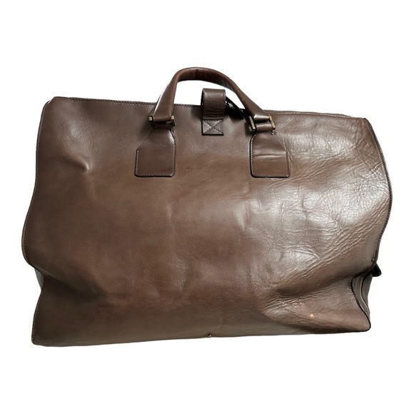 Ports 1961 Brown  Leather Travel Bag - Picture 2 of 10